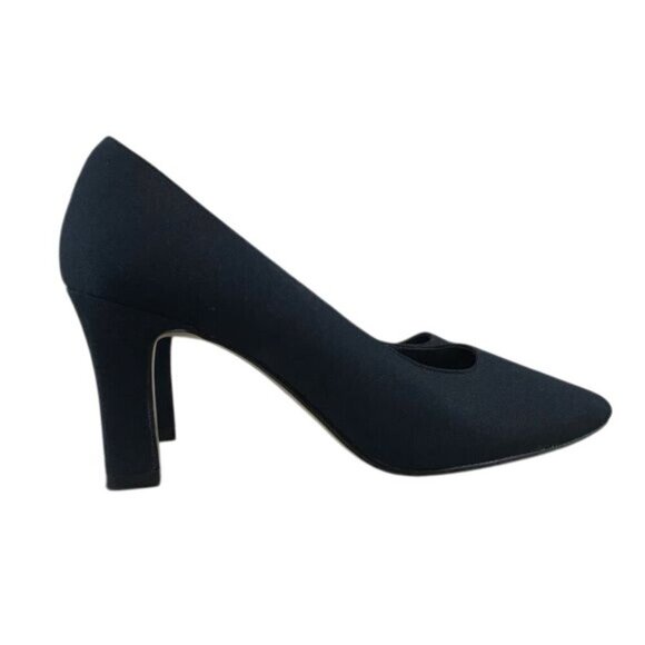 Parade Womens Black Square Toe Heels Size 7.5 Classic Pumps 3-Inch Comfort - Picture 7 of 8